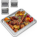 Stainless Steel Air Fryer Basket and Tray for Cuisinart TOA-60/TOA-65/TOA-70 Oven, Air Fryer Tray Replacement for Ninja Combi Cooker SFP701 Air Fryer Basket for Oven Air Fryer Pan Accessories for Oven
