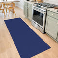 IOHOUZE Washable Runner Rug 2x7 Non Slip Runners for Hallways Entryway Runner Indoor, Kitchen Rugs Woven Cotton Floor Carpet for Kitchen Hall Entrance Bedroom, Royal Blue/Navy