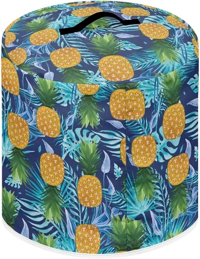 Pineapple Kitchen Appliance Cover for 6 qt Pressure Cooker,Small Appliance Dust Cover for Electric Pressure Cooker/Air Fryer/Rice Cooker/Steamer/Toaster/Oven,Washable