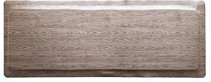 Rhino Mats, Softwoods Anti Fatigue Floor Mat, Commercial Grade Kitchen Mat, Standing Desk Mat, Office, Garage or Anywhere, Standing Comfort. (Driftwood, 3' x 10' x 7/8")