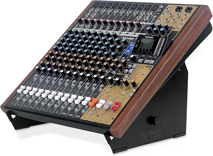 ANALOG CASES XTS Desktop Stand, XL 11.8" - 20.8" Size for Mixer/DJ Controller/Keyboard/Eurorack, Adjustable Length, Easy To Assemble and Resize