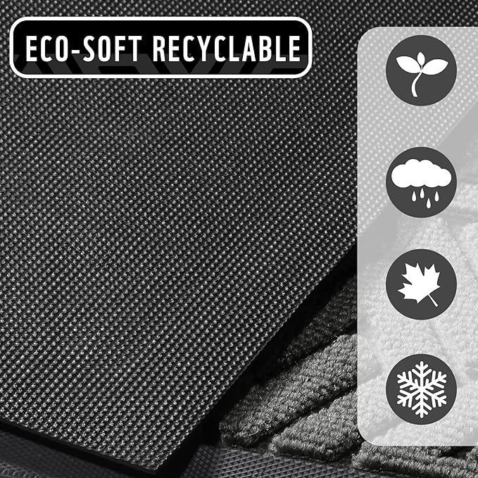 Yimobra Front Door Mat Outside Entrance, 72x24 Runner, Waterproof All-Season Weather Large Doormat, Non Slip Natural Rubber, Stain and Fade Resistant, Indoor Outdoor Mat, Easy Clean Patio, Gray