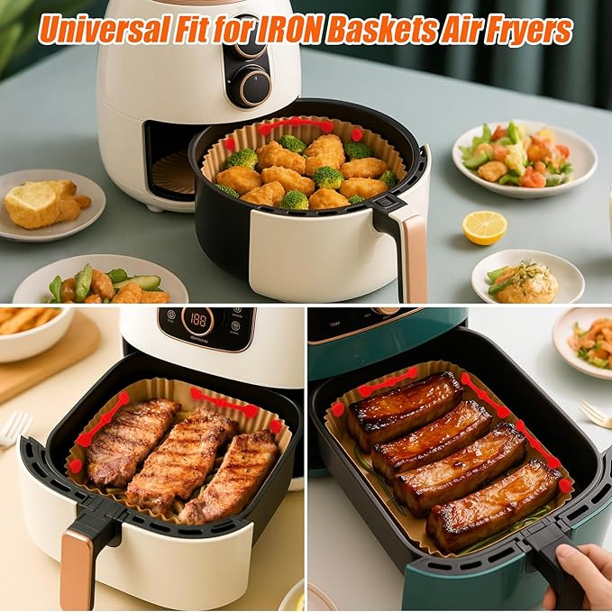 Air Fryer Magnets Silicone Buckle for Parchment Paper Liners, High-Temp Resistant Air Fryer Accessories, Lock Paper from Heating Element or Covering Food, Prevent Burning & Uneven Cooking (12)