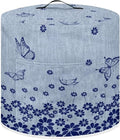 Flashideas Floral Pressure Cooker Cover for Women Dust Protection Butterfly Insulated Rice Cooker Cover with Easy to Clean Lining Water Resistant Appliance Cover with Pockets for Instant Pot 6 Quart