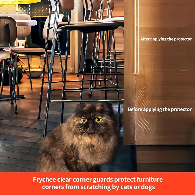Clear Corner Protectors, 2-Pack Self-Adhesive Wall Guards for Baby Safety, Furniture Edge Protection (3cm x 148cm)