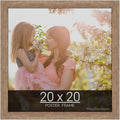wallsthatspeak 20x20 Brown Barnwood Picture Frame for Puzzles Posters Photos or Artwork