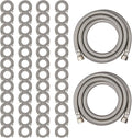 50 Pack Foskan 6FT Dishwasher Installation Kit,With Compression Connection,Stainless Steel Supply Line For Standard Dishwashers （6FT）