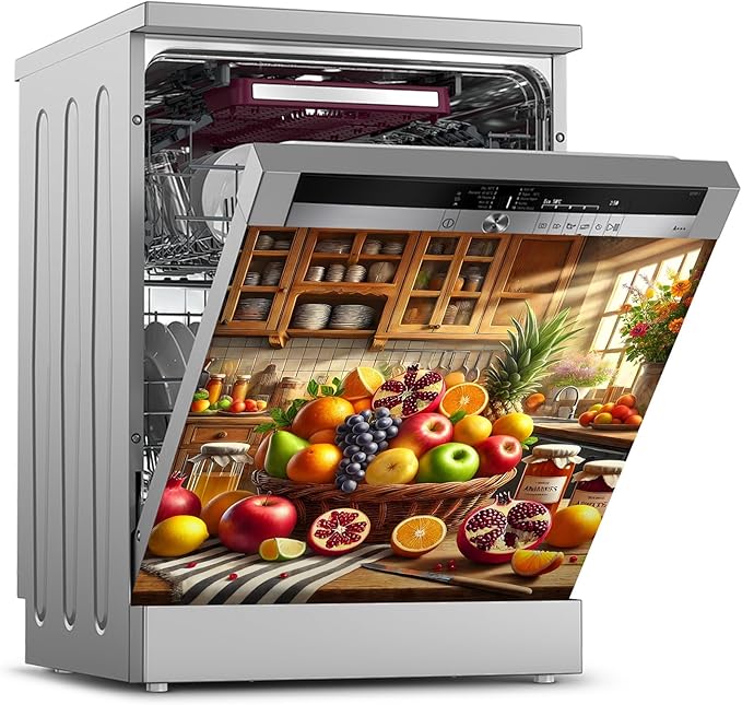 Dishwasher Magnet Sticker Cover Panel Decal Refrigerator Magnetic Sticker Decorative for Kitchen Decoration,Fridge Door Cover, Appliances Stickers 23"x26"