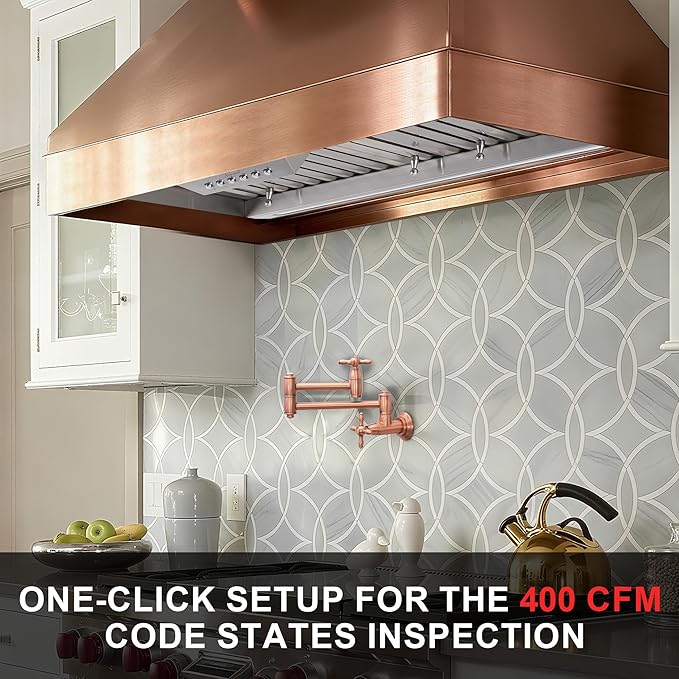 Akicon Range Hood Insert 30 Inch with Heater Sensor, 600 CFM Bulit-in Kitchen Vent Hood with 4 Speeds, Ultra-Quiet Duct Stove Hood 3CCT LED Lights and Dishwasher Safe Filters