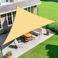 Amagenix Sun Shade Sail 8'X8'X11' Curved Edge Outdoor Shade Canopy Sand Breathable 95% UV Block Shade Cloth for Patio Garden Backyard (We Make Custom Size)