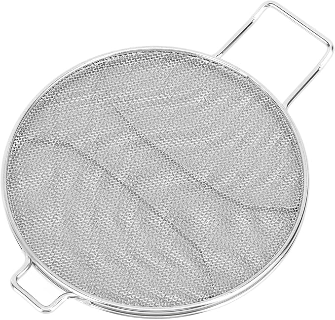 Detachable Stainless Steel Splatter Replacement for Foodi IG651, Fryer Accessories with Unique Grid Design, Dishwasher Safe Splatter Guard for Cooking Safety and Clean