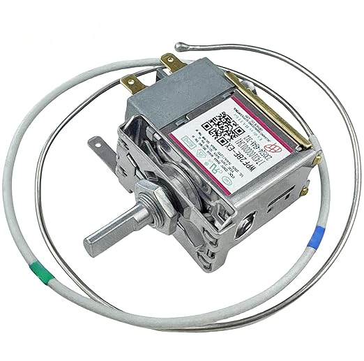 WPF28E-EX / 17431000001341 Temperature Control Thermostat, Refrigerator Thermostat, fit for Midea, Arctic King, Insignia Vissani Chest Freezer Replace WPFE28L-L, Temperature Control Thermostat