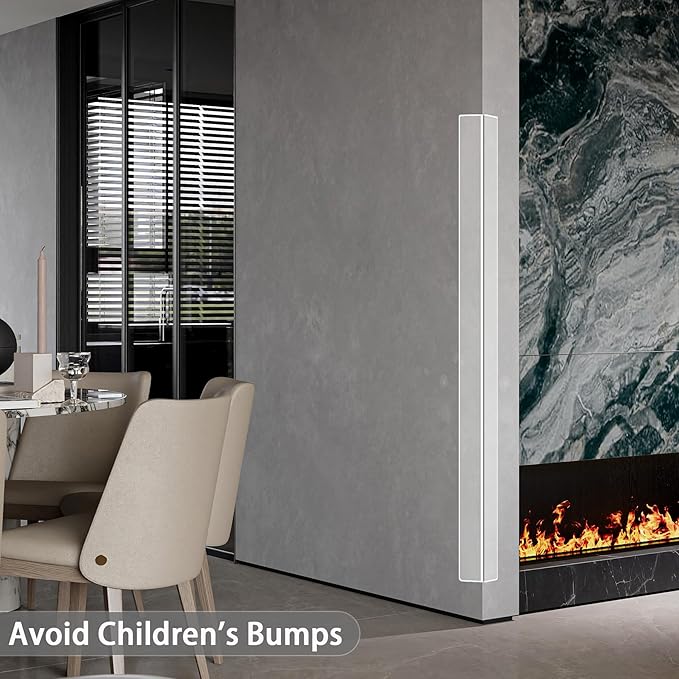 Gaahing 4Pcs Peel and Stick Clear Corner Guards, Self-Adhesive L-Shaped Outside Corner Shield for Wall Edge Furniture Door Frame Protector Bumper (2.9ft x 1.0in)