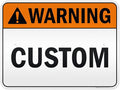 Custom warning Sign, Ansi Sign, Osha Compliant, 18x24 Inches, 3M EGP Reflective, Rust Free .080 Aluminum, Fade Resistant, Made in USA by My Sign Center