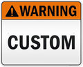 Custom warning Sign, Ansi Sign, Osha Compliant, 24x30 Inches, 3M EGP Reflective, Rust Free .080 Aluminum, Fade Resistant, Made in USA by My Sign Center