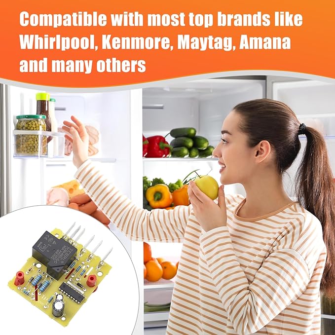 W10352689 Refrigerator Main Control Board Adaptive Defrost Board Compatible with Whirlpool, Kenmore, Maytag, KitchenAid Replaces 4388931, WPW10352689, AP6020253, PS11753571