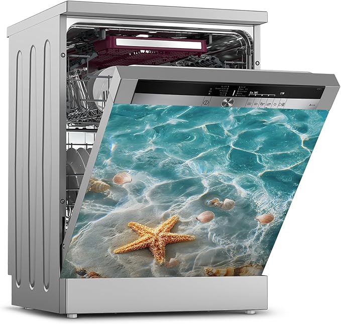 Dishwasher Magnet Sticker Cover Panel Decal Refrigerator Magnetic Sticker Decorative for Kitchen Decoration,Fridge Door Cover, Appliances Stickers 23"x26"
