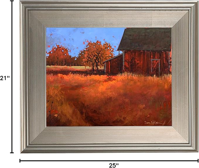 Creative Mark Plein Air Style Frame, Hand Leafed Silver, 14x18-2.75" Wide Moulding with 1/2" Rabbet Depth, Open Back W/O Glazing, Museum Quality, For Art Panels, Stretched Canvas, Pictures & More