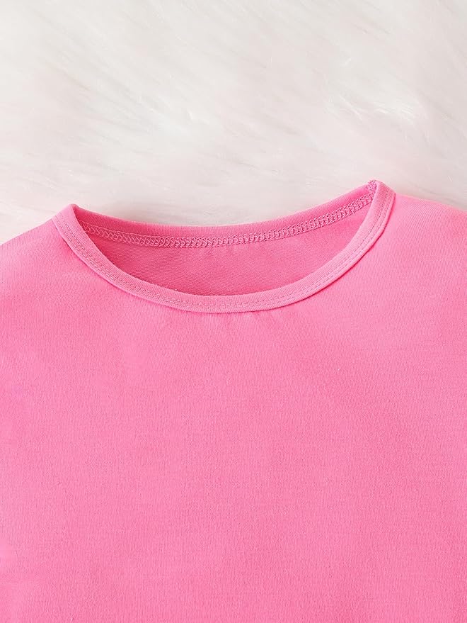 3 Pack Toddler Girls Shirts Long Sleeve Shirt for Girls Tees Kids Tshirts Clothes Fall Tops T-Shirt 2-8 Years