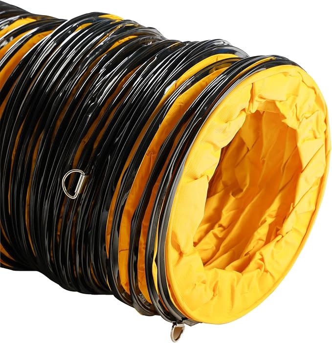 MOUNTO 25FT PVC Flexible Duct Hosing for Exhaust Fan (12inch)