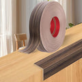 Wall Corner Protector Moulding Trim Peel and Stick Wall Corner Guards Trim Flexible Self Adhesive Edge Protector Moulding, 2.4 in x 20 Ft, Smoked Brown Wood