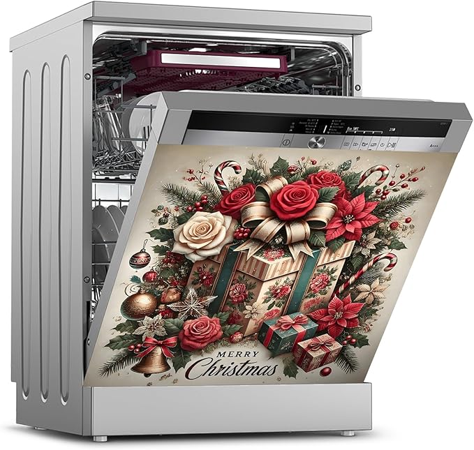 Dishwasher Magnet Sticker Cover Panel Decal Refrigerator Magnetic Sticker Decorative for Kitchen Decoration,Fridge Door Cover, Appliances Stickers 23"x26"