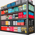 68" Wide Heavy Duty Garage Shelving Units, 5-Tier Deep Storage Shelves, Metal Garage Shelves,Steel Shelf,Large Storage Rack,Industrial Shelving for Shop, 68" W x 24" D x 84" H