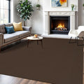 IOHOUZE Washable Area Rug 6x9 Non Slip Rubber Backed Rugs for Living Room, Dining Room Rugs Bedroom Rug, Woven Indoor Floor Carpet for Living Room Nursery Office, Brown