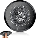 TRAPMATE Sink Drain Strainer, Reversible Chain Mesh Kitchen Sink Drain Strainer, Easy Clean 304 Stainless Steel Sink Strainer for Food Catcher Garbage Disposal, Black