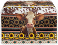 UNICEU Sunflower Cow 2 Slice Quilted Toasters Dust-proof Toasters Aztec Geometric Print Bread Maker Kitchen Small Appliance Dust Cover