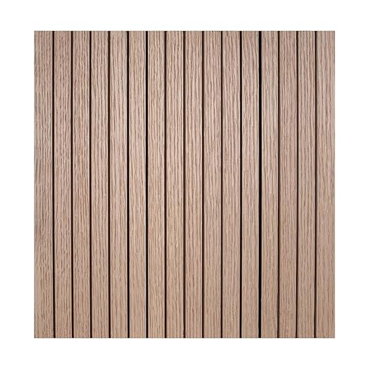 Outwater 4ft Wide x 8ft High x 5/32in Thick Unfinished Red Oak Veneer Decorative Wall Tambour Panel with 3/4in 30-Degree Groove Slats – Flexible and Customizable for Interior Applications