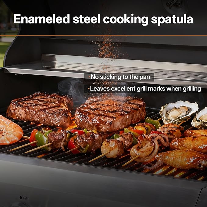 Endark Upgraded 58,500 BTU 5-Burner Stainless Steel Propane Gas Grill – Outdoor BBQ Grill with Side Burner & Porcelain Grates, Barbecue Grill Wheeled for Patio, Garden, Backyard