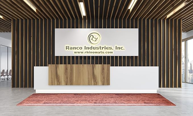 Rhino Mats, Softwoods Anti Fatigue Floor Mat, Commercial Grade Kitchen Mat, Standing Desk Mat, Office, Garage or Anywhere, Standing Comfort. (Oak, 3' x 10' x 7/8")