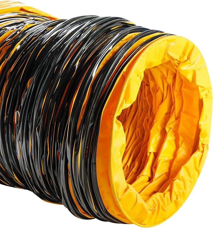 MOUNTO 25FT PVC Flexible Duct Hosing for Exhaust Fan (16inch)