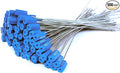 Leadseals(R) 500 Anti-Tamper Proof Security Cable Seals Disposable Self-Locking Padlock Shipping Security Tags Numbered (Blue)