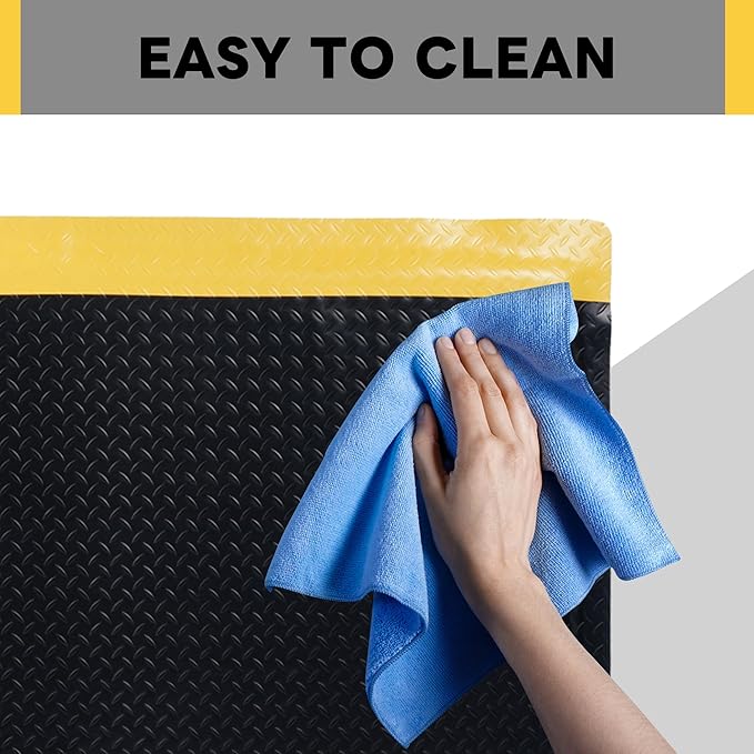 Nisorpa Anti Fatigue Mats Industrial 2' x 7' Ergonomic Standing Mat 15/16" Extra Thick Cushioned Shop Floor Mats Kitchen Mats Heavy Duty Commercial Diamond Plate Support for Leg & Back Pain