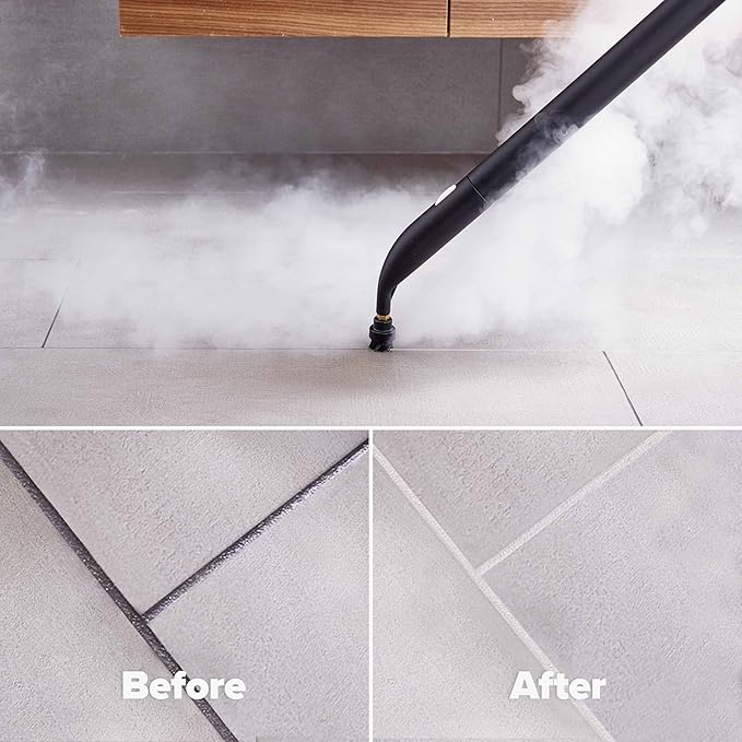 Dupray Neat Plus Steam Cleaner, Multipurpose Steamer for Floors, Grout & Upholstery, Chemical-Free Cleaning, Fast Heat-Up, 40-Piece Accessory Kit