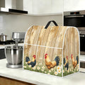 Stand mixer cover with handle and storage bag, reusable and washable, stylish retro floral design, keeps kitchen countertops clean and tidy (fits 6-8 quart mixers).