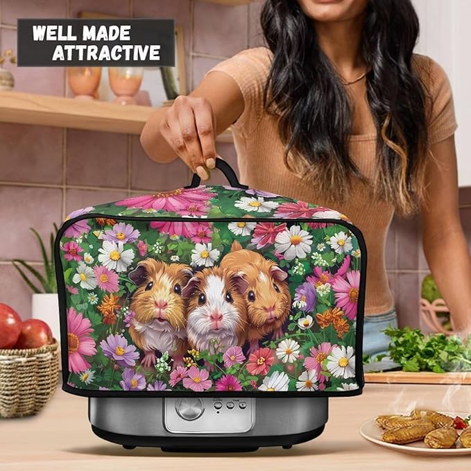 Guinea Pig Slow Cooker Cover Compatible with 6-8 qt Slow Cooker Holder Dust Resistant Decor for House