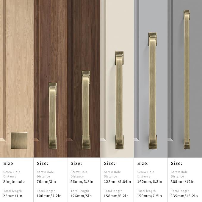 khtumeware 6 Pack 5 Inch Kitchen Cabinet Handles Brushed Antique Brass Cabinet Pulls Drawer Pulls Kitchen Cabinet Hardware Kitchen Handles for Cabinets Cupboard Handles Drawer Handles