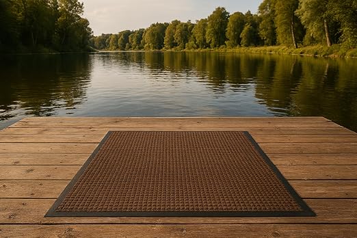 Guardian WG030514 WaterGuard Indoor/Outdoor Scraper Mat, 36 x 60, Brown