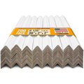 36" x 2" x 2" Reinforced Cardboard Edge Protectors, White (Pack of 200) – 0.12" Thick Medium-Duty Cardboard Corner Protectors for Shipping – American Quality V-Board Pallet Edge Guard
