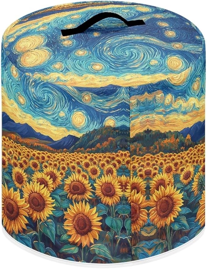 Pressure Cooker Cover for Women, Dust-proof Cover for Rice Cooker Air Fryer Kitchen Appliance Covers with Top Handle and Pocket Sunflower Print Home Kitchen Decor Gifts for Friends