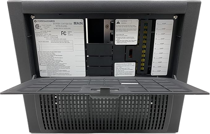 Fortron Source RV Power Supply 55Amp with Plastic Enclosure Recreational Vehicle SRV TPN3-55-12C Series Power Center AC-DC Converts 120VAC to 13.75VDC