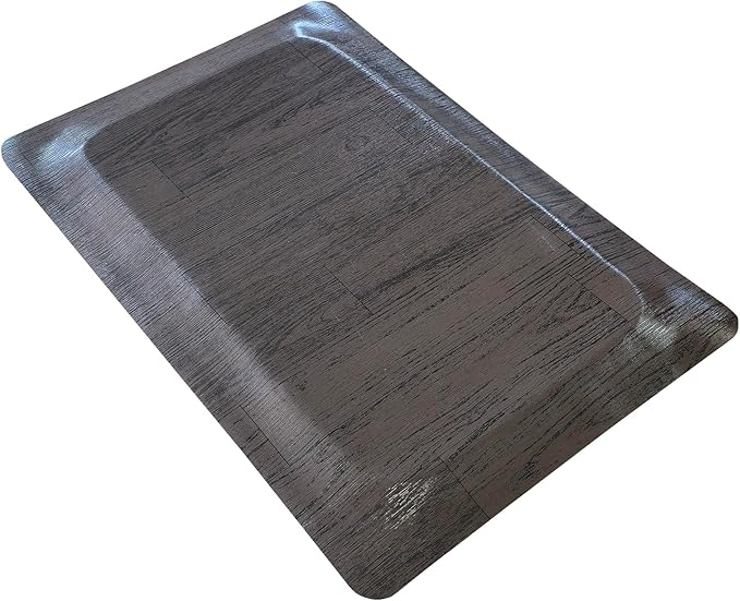 Rhino Mats, Softwoods Anti Fatigue Floor Mat, Commercial Grade Kitchen Mat, Standing Desk Mat, Office, Garage or Anywhere, Standing Comfort. (Black Walnut, 3' x 8' x 7/8")