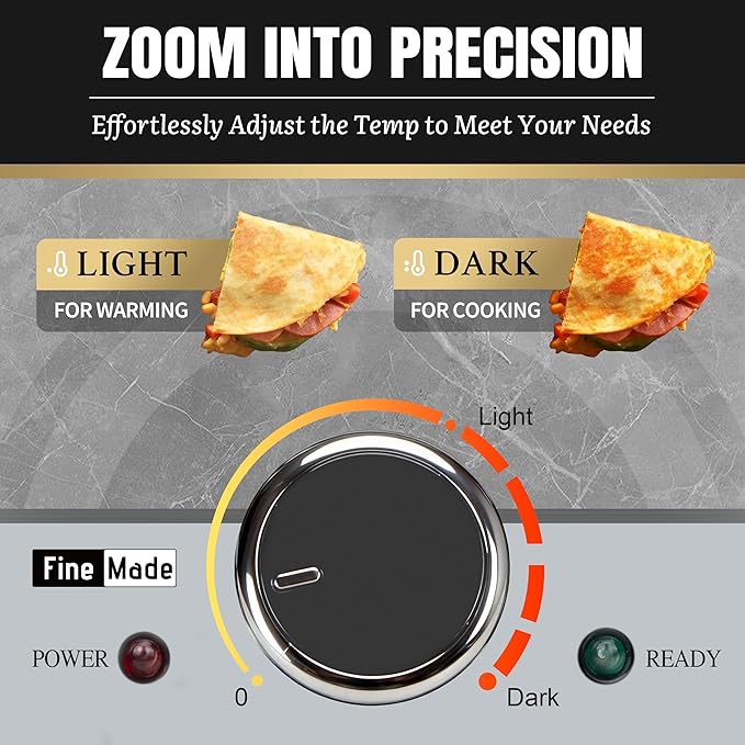 Electric Griddle Nonstick, Multi-Funtional Quesadilla Maker 10 Inch, Electric Grill Indoor, Pancake Griddle & Pan, Smokeless Indoor Grill, Non-stick Surface, Silver
