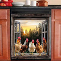 Farm Rooster Dishwasher Magnet Cover Washers Fridge Panel Sticker 23x26 Inch Rooster Refrigerator Decals Kitchen Decor Home Appliances Decor Stickers Magnetic Farm Chicken Dishwasher Cover
