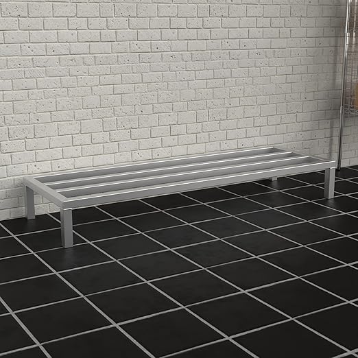 60'' x 20'' x 12'' Aluminum Dunnage Rack - 1740 lb. Capacity
