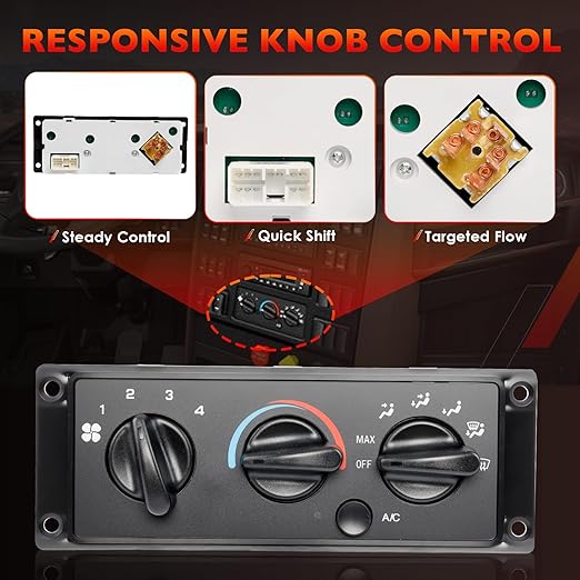 3518702C93 A/C Hearter Climate Control Module Panel Compatible with 2000-2021 International 9100 9200 9400 9900 5500I 5600I HX515 HX615 Replace 3518702C92 703460AT 5011931R91