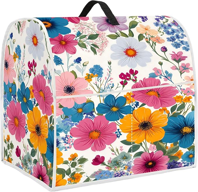 Mixer Dust Cover for 6-8 Qt Stand Mixer, Cloth Cover with 2 Storage Pockets for Stand Mixer Protective Covers Large for 6-8 Quart Mixer